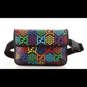 Gucci Belt Bag Psychedelic Print GG Coated Canvas.